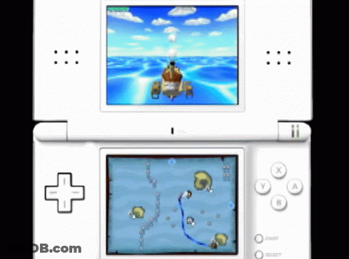 Nintendo DS Game On White Device GIF