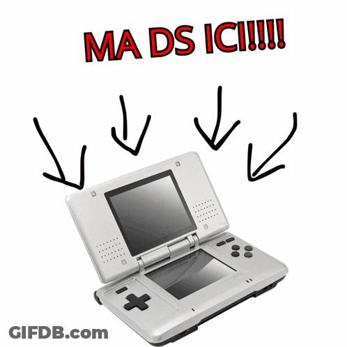 Nintendo DS Saying Mads Ici GIF