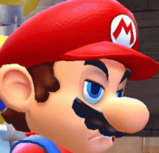 Nintendo Super Mario Angry Reaction GIF