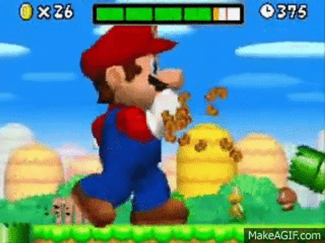 Nintendo Super Mario Bros Mega Mario Walking GIF