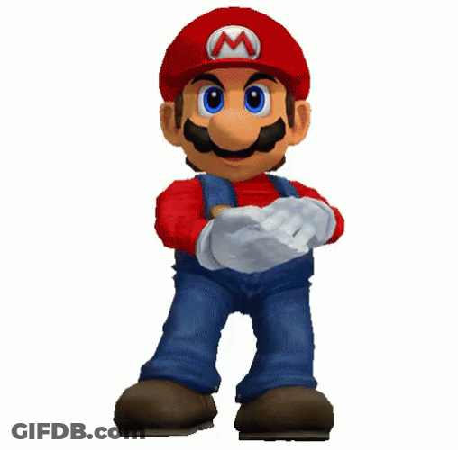 Nintendo Super Mario Clapping Fast GIF