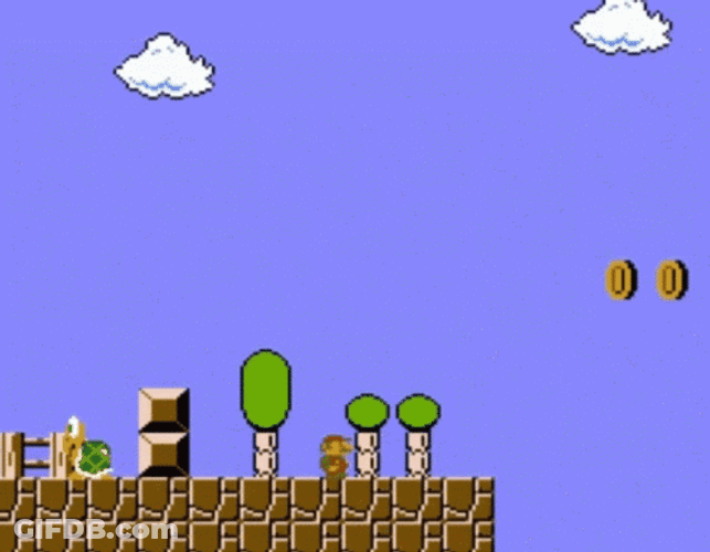 Nintendo Super Mario Collecting Coins GIF