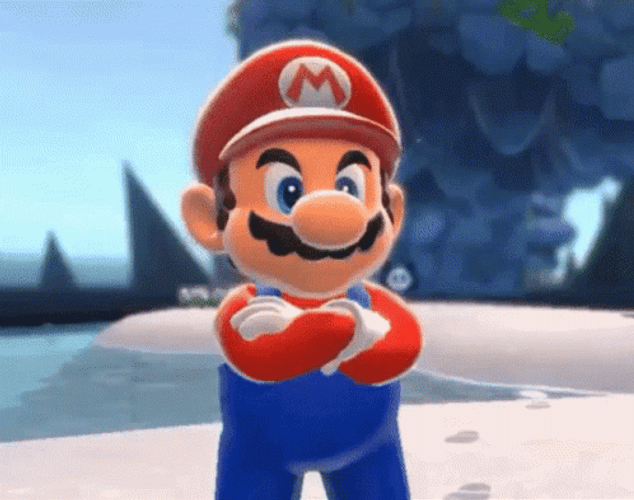 Nintendo Super Mario Doubting Suspicious GIF