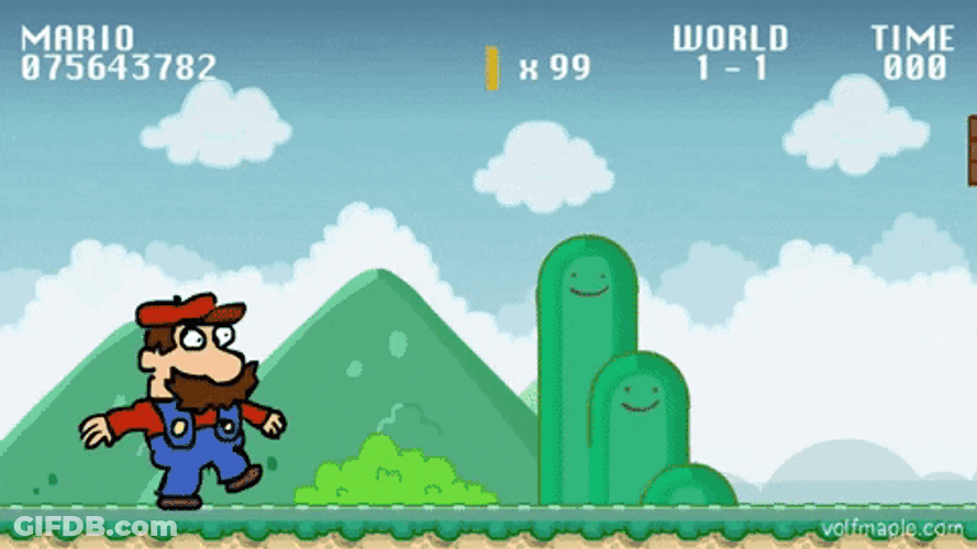 Nintendo Super Mario Funny Parody GIF