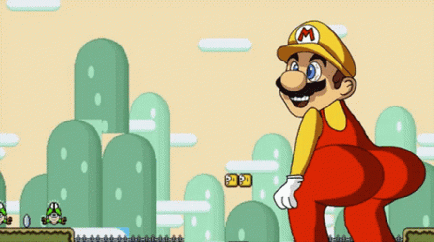 Nintendo Super Mario Funny Twerk Dance GIF