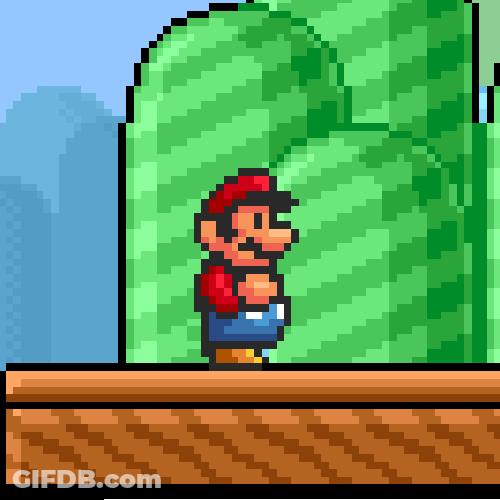 Nintendo Super Mario In Different Locations GIF