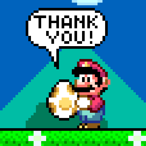 Nintendo Super Mario Saying Thank You GIF