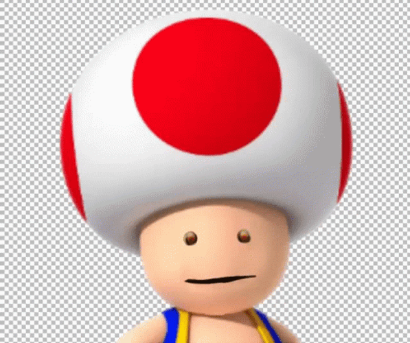 Nintendo Super Mario Toad Funny Wide Smile GIF