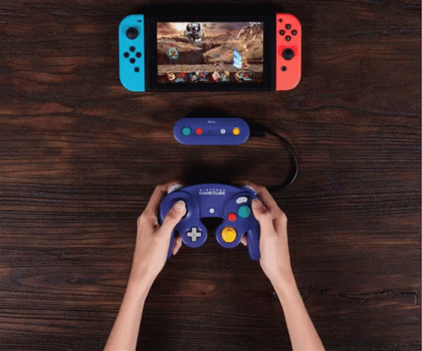 Nintendo Switch Colorful Controllers GIF