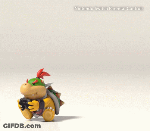 Nintendo Switch Parental Controls Ad With Bowser And Bowser Jr GIF