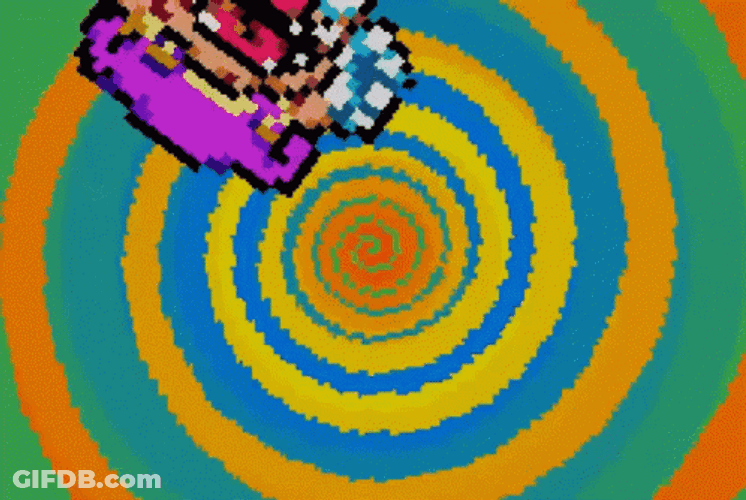 Nintendo Wario Sucked Into Vortex GIF
