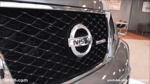 Nissan Emblem Close Up GIF