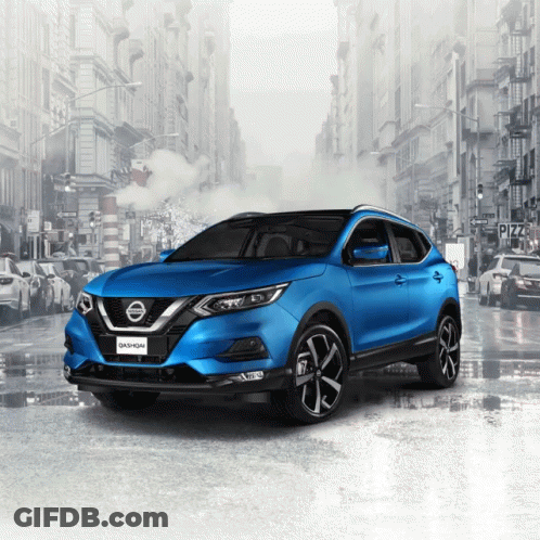Nissan Emblem Close Up On Car GIF