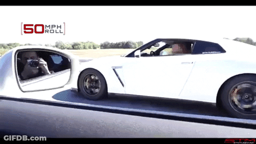 Nissan GTR Supra Mk4 Highway GIF