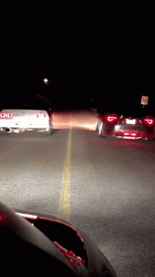 Nissan Skyline R34 Burn Out Smoking GIF