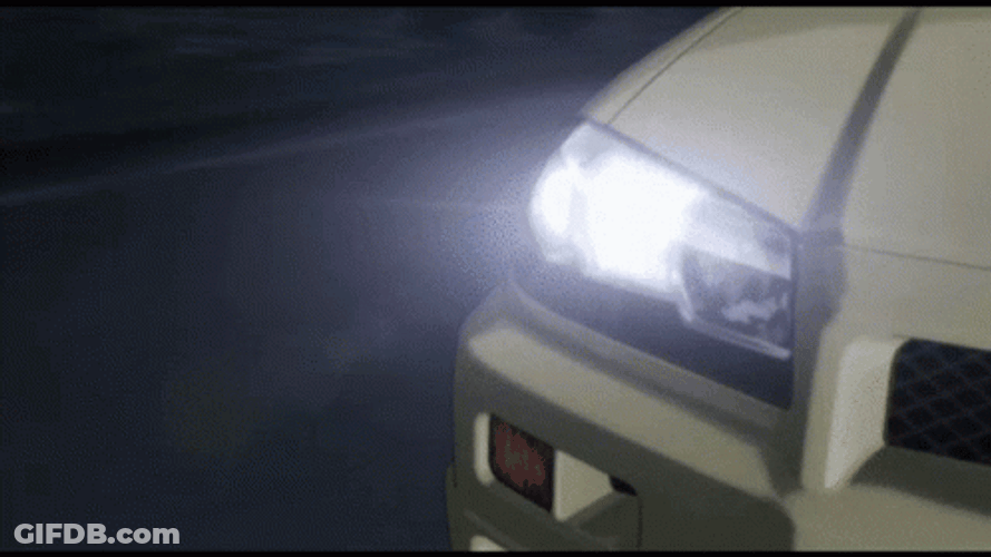 Nissan Skyline R34 Pearl White Driving By GIF
