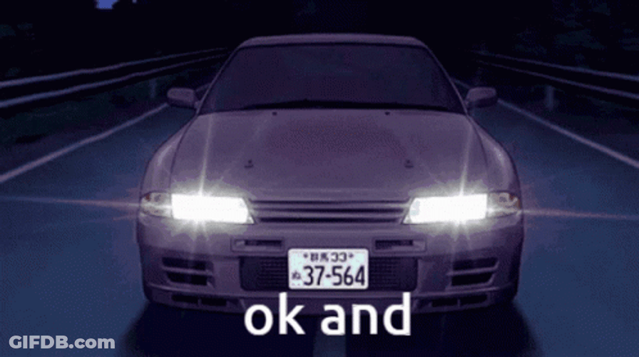 Nissan Skyline R34 Purple Glow GIF