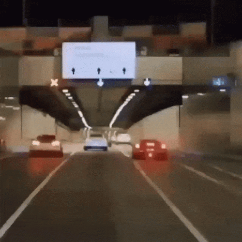 Nissan Skyline R34 Speeding Up Highway GIF