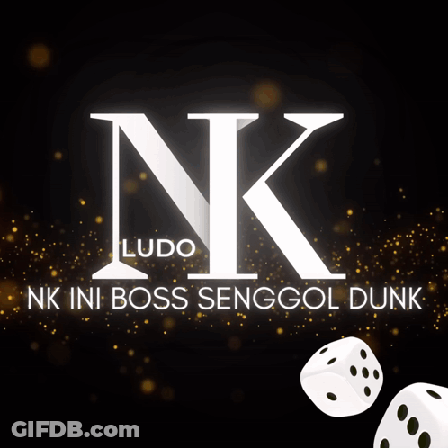 Nk Ludo Logo With Dice And Coins GIF