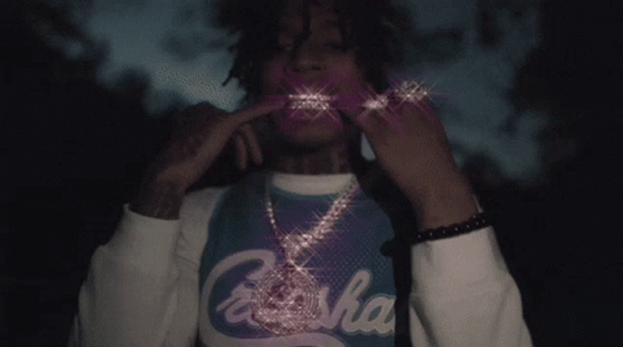 NLE Choppa Aesthetic Grills GIF