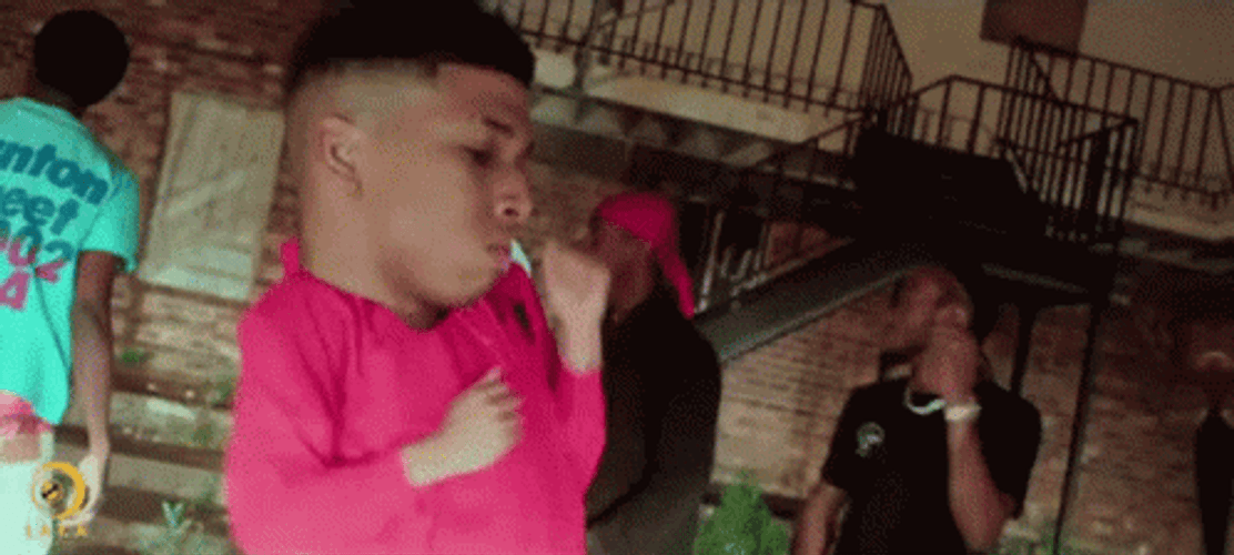 NLE Choppa Big Head Dance GIF