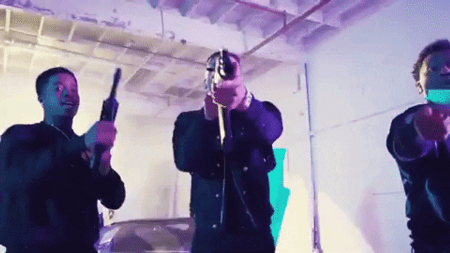 NLE Choppa  Chopbloc Gun Point GIF