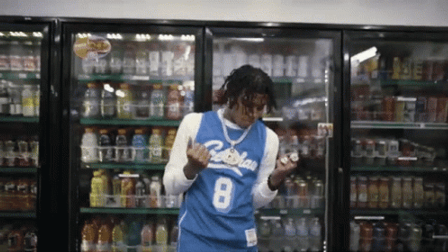 NLE Choppa Convenience Store Dance GIF