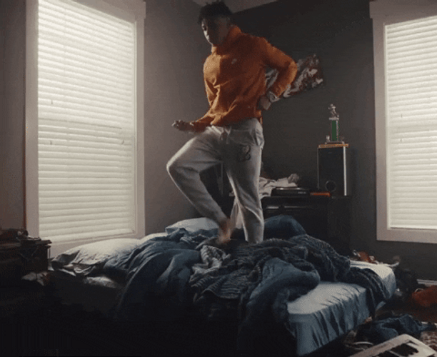 NLE Choppa Dancing On Bed GIF