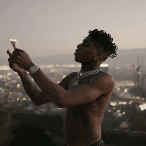 NLE Choppa Done Light Up GIF