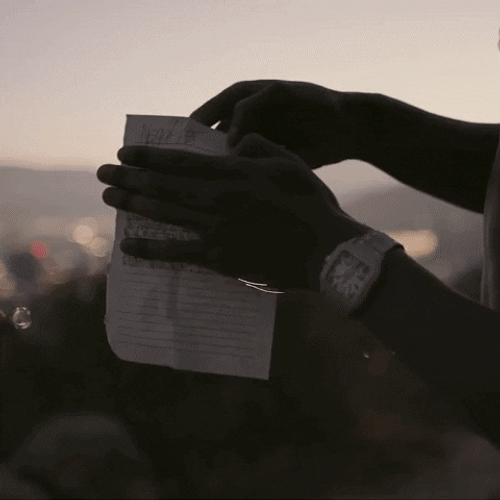 NLE Choppa Done Paper Burning GIF