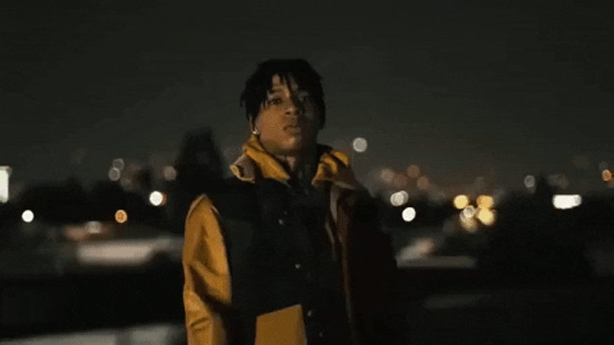 NLE Choppa Finger Gun GIF