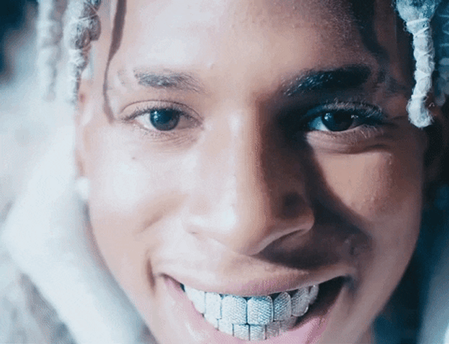 NLE Choppa Moonlight Veneers GIF