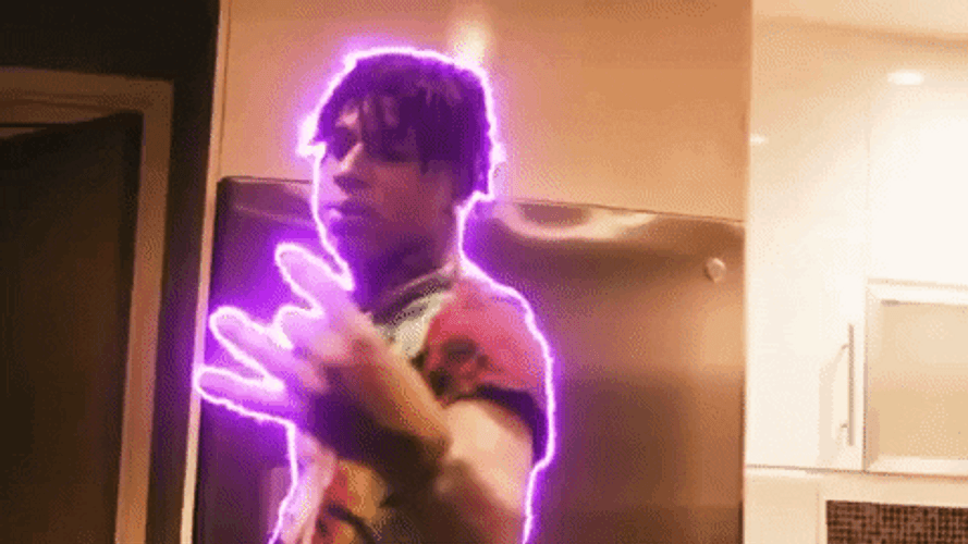 NLE Choppa Neon Aesthetic GIF