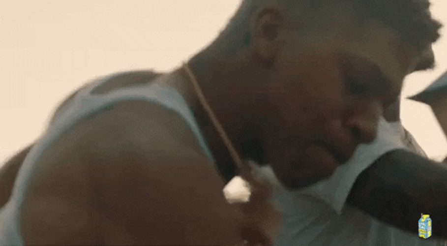 NLE Choppa Punching Camelot GIF