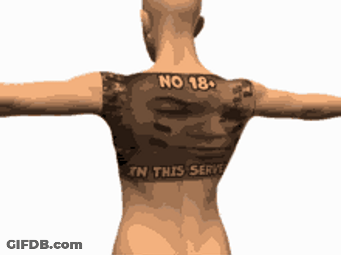 No 18 Plus 3D Cartoon Character GIF