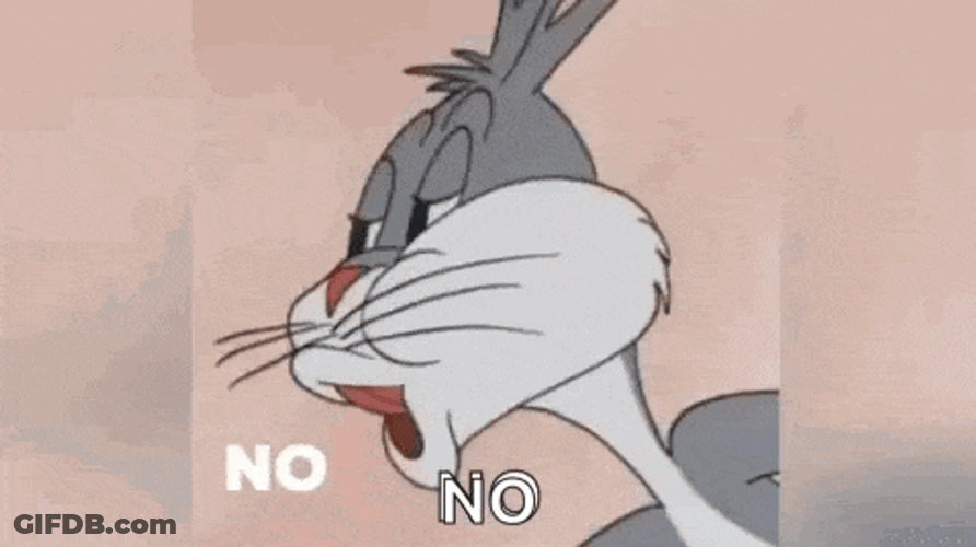 No Bugs Bunny GIF