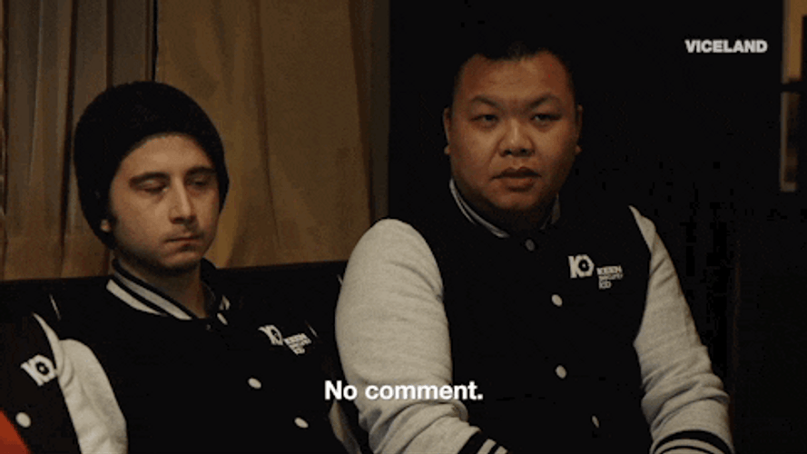 No Comment Fake Smile GIF