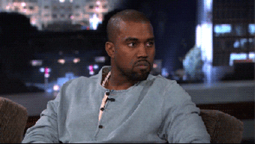No Comment Kanye West GIF
