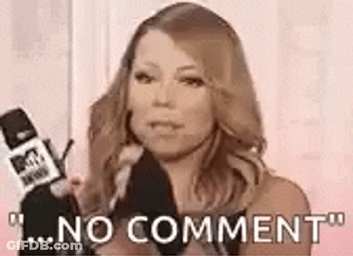 No Comment Mariah Carey Sunglasses GIF