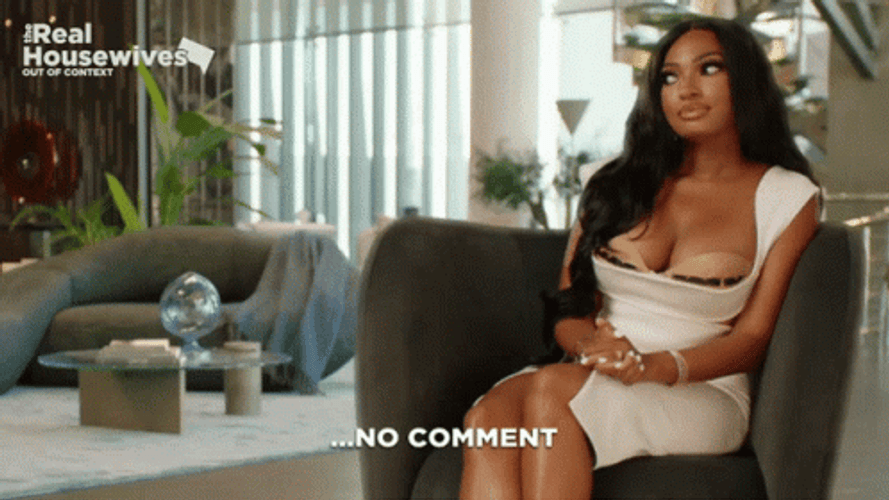 No Comment Real Housewives Housewives GIF
