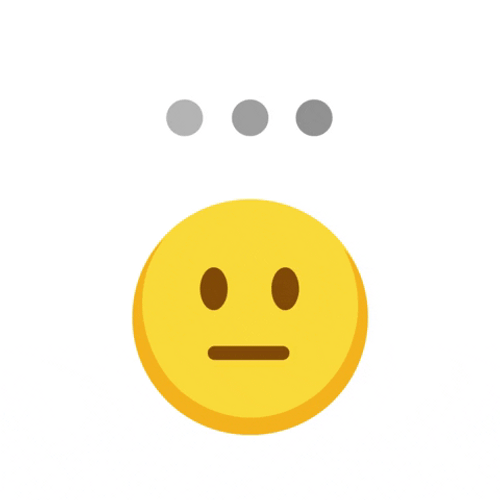 No Comment Sad Face Emoji GIF