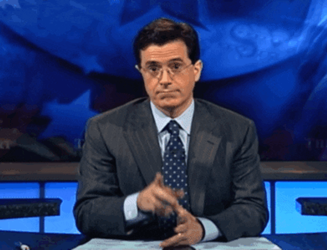No Comment Secret Stephen Colbert GIF