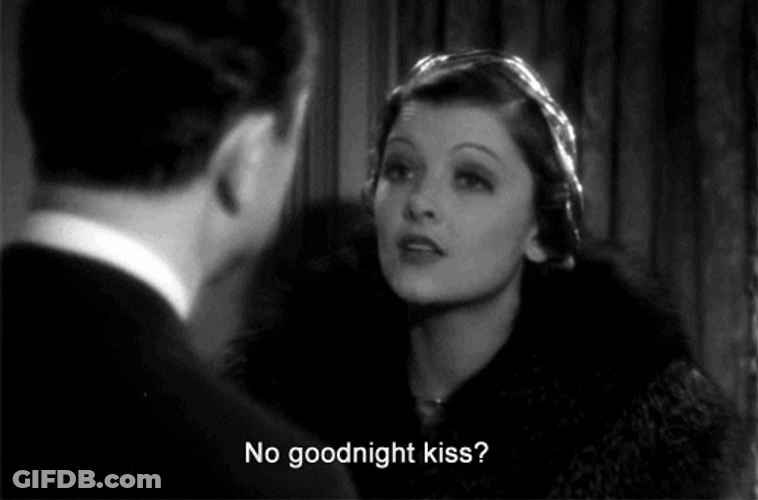 No Couple Kiss Goodnight GIF