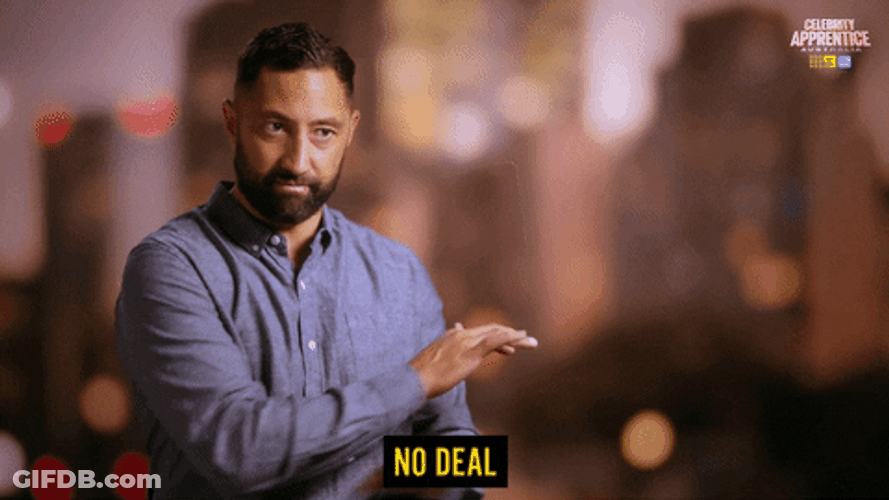 No Deal Man Waving GIF