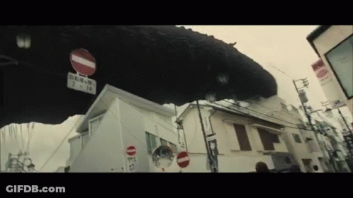 No Entry Sign On Building GIF