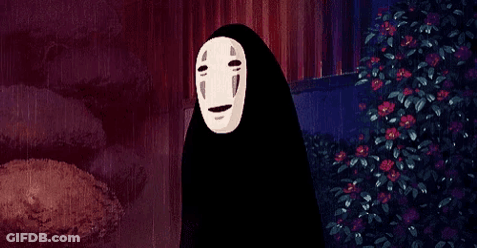 No Face Waiting GIF