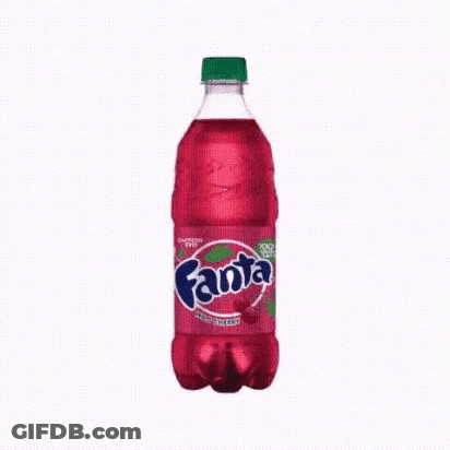 No Fanta Sign With Fanta Bottle GIF