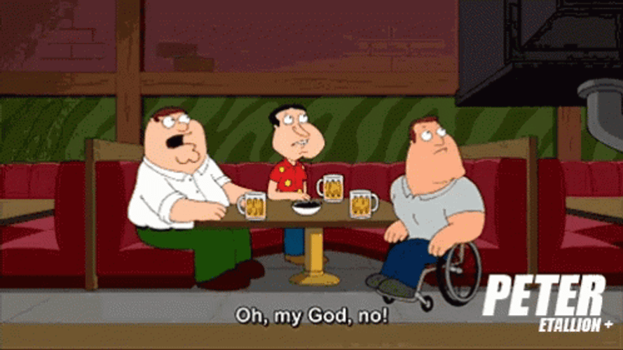 No God No Peter Griffin And Friends GIF