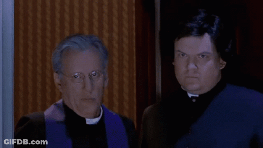 No God No Running Priest GIF
