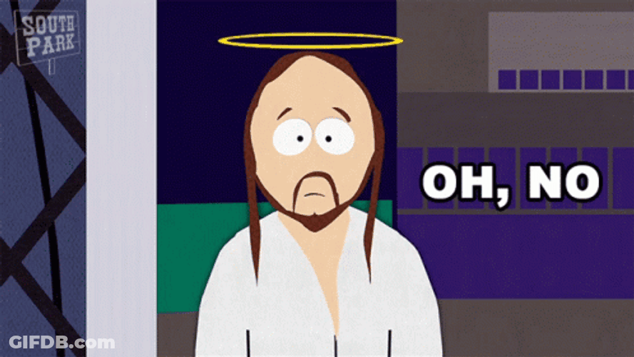 No God No Southpark Jesus GIF